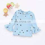 Baby Girl Tops Polka Dot Print T-shirt Fall Winter Sweet Long Sleeve Shirt Kids Clothing Toddler Tees thumbnail-2