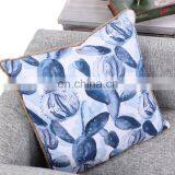 Custom Polyester Waterproof Blue Outdoor Cushion Luxury Covers Cactus Pattern With Linen Fringes thumbnail-3
