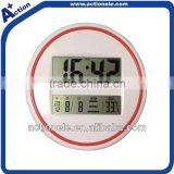 Big Round Digital Alarm Wall Clock