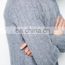 Mens Cable Knit Cashmere Pullover Tops thumbnail-3