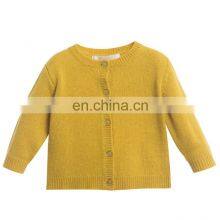 Baby Girl Basic Merino Wool Cardigan Sweater thumbnail-1