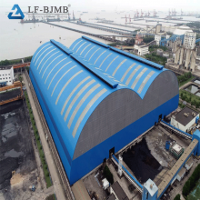 Prefab Steel Structure Space Frame Coal Pile Shed Coal Storage Roof Design thumbnail-5