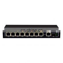 Tanghu PoE <b>Switch</b> 8port 10/100M+1GE Uplink+.25G <b>SFP</b> Uplink 250meter Network <b>Ethernet</b> POE for CCTV