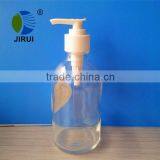 250ml Boston Round Glass Bottle With Pump Soap Dispenser thumbnail-2