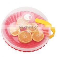 Heat Resistant Plastic Anti-Sputtering Lid Food Cover Microwave Oven Splatter Guard With Removable Handle and Steam Vent thumbnail-2