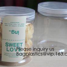 Pet Plastic Bottle Container for Candy Cookies Food Packaging,250ml 500ml PET Plastic Container Bottle Jar f thumbnail-3