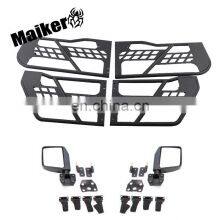 Auto 4 Doors Car Steel Tube Half Door With Rearview Mirror for Jeep Wrangler JK Accessories