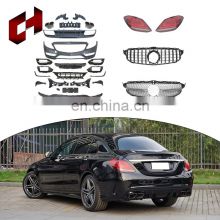 CH Popular Products Rear Spoiler Wing Exhaust Refitting Parts Body Kit For Mercedes-Benz C Class W205 2015+ To C63 2019