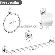 Bathroom High Quality Wall Mounted Cloth Robe Hanger Hook Chrome or Black thumbnail-5