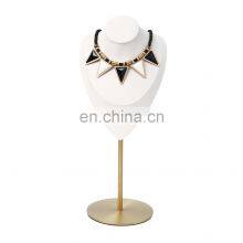 New Product Portable Jewelry White Unique Adjustable Necklace Display Bust Stand thumbnail-2