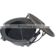 Round Cast Iron Camping Charcoal Baking Oven Bbq Grills thumbnail-1