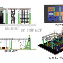 Guangzhou Indoor Ninja Warrior Obstacle Course Kit For Kids thumbnail-4