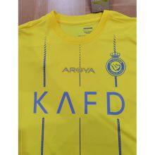 Riyadh Yellow No. 7 Cristiano Ronaldo Jersey 2324 Season Home Fan Edition 10 Mane Player Edition Football Jersey Customization thumbnail-4