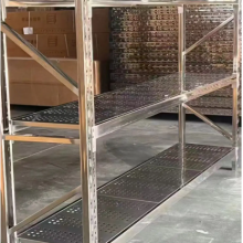 304 Stainless Steel 201 Stainless Steel Butterfly Hole Storage Warehouse Shelf Stainless Steel Shelf thumbnail-2
