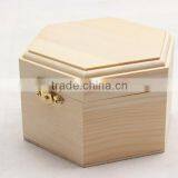 Luxury Box Hexagon Wooden Jewelry Watch Box for Sale thumbnail-2