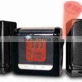 Classical Cow Pattern Digital Tuning Projector Alarm Clock Radio thumbnail-3