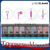 Cool Premium Plastic Colorful Customized Earbuds Handsfree For Girls thumbnail-4