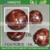 Genuine Leather Braided Coats Button thumbnail-1