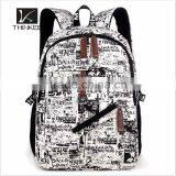 Digital Printed Backpack/25l Plain Color Canvas Backpack