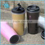 Food Grade 450ML Personalizd Double Wall PS Insulated Coffee Mug With Glitter Paper Insert thumbnail-2