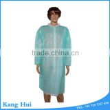 2015 Blue good adsorption cpe isolation gown from china