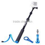 Aluminum-alloy Nut Tripod Mount Adjustable Handheld Pole Monopod for Gopros Hero4