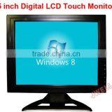 Advertisement Touch Screen Monitor 15" TFT LCD AV/VGA/BNC With Speaker
