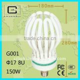 G001 Top sale tricolor and mixed phosphor high power 220V lotus energy saving light bulbs