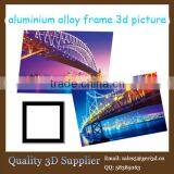 PET Lenticular 3d Picture With Aluminium Alloy Frame