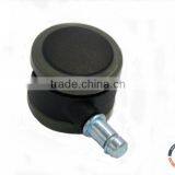 China 2"grey Nylon PU Rubber Furniture Caster Wheels With Grip Ring Stem thumbnail-4