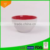 2 tone solid color cereal bowl,ceramic glazed bowl