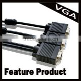 slim vga cable 10M/30ft Gold-plated HD 15pin Thin VGA Cable Male to Female for Monitor