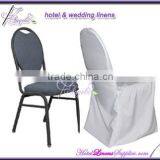 White Basic Poly Chair Covers, Cheap Banquet Chair Covers for Sale thumbnail-1