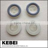 Best Selling Gray Border Buttons Two Holes Resin Button