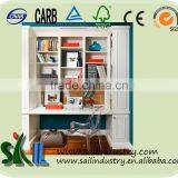 Home Furniture Functional White Computer Desk/ Work Table/ Writing Desk and Storage Bookshelf