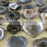 Heart agate druze polished - A Quality direct from the factory - Beautiful gift!!!