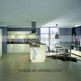 Cuseomized Modern Simple White Lacquer Plywood Kitchen Cabinet Suppliers thumbnail-2