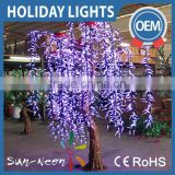 2016 white outdoor led artificial tree/led weeping willow tree lighting