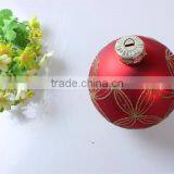 China Manufacturer Promotional Gift Wholesale Decorative Hand Painting Red High Quality Glass Ball Ornament thumbnail-3