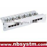 12 Port STP Cat5e Patch Panel 10" 1U,Krone IDC