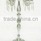 Candelabra With Flower Bowl,5 Light Silver Candelabra,candelabra With Flower Bowl Crystal