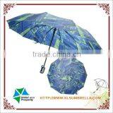 Wholesale Black Metal 3D Pattern Art Folding Umbrella thumbnail-2
