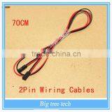 2016 China Hot Sale 70cm 2pin Female to Female Jumper Wire Dupont Cable