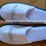 22016 cost-effective and eco-friendly anti-slip cotton velour hotel trave slippers