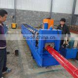7.5 Kw Tile Roof Ridge Cap Roll Forming Machine With 0.3 - 0.7mm Material Thickness