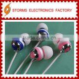 Popular foldable and high quality 10cm wire earphone & headset (YYM-1102)