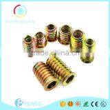 Odm Good Quality Zinc Alloy Colorful Furniture Wood Insert Nut thumbnail-1