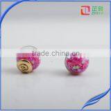 2016 New Korean Fashion Wild European Style Simple Double Ball Candy-colored Wild Earrings Women Brand Earring Jewelry thumbnail-5