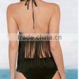 BSC045 Open Hot Sexy Girl Fission Pure Triangle Bikini Swimwear thumbnail-3