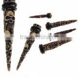Skull Ear Taper Ear Stretcher Body Piercing Jewelry thumbnail-1